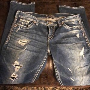Silver jeans Aiko baby boot cut size 31/33